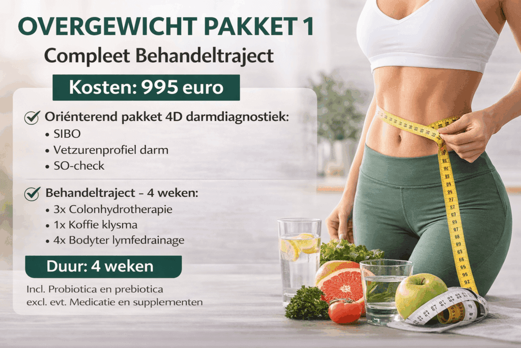 Overgewicht behandeling met darmdiagnostiek en persoonlijke begeleiding