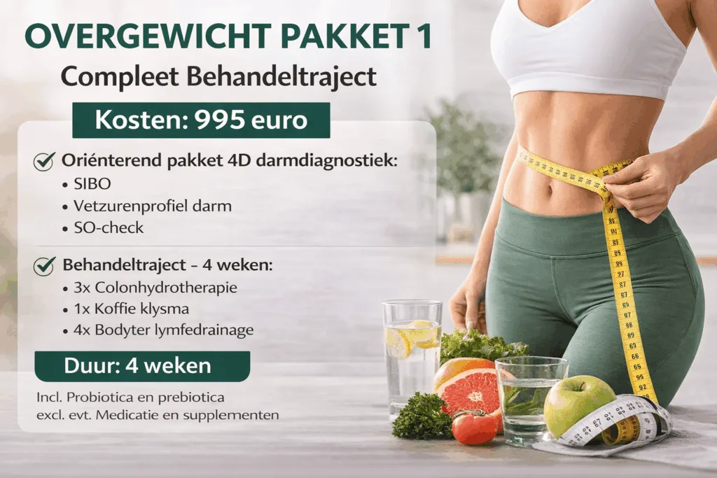 Overgewicht behandeling met darmdiagnostiek en persoonlijke begeleiding