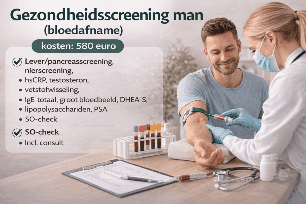 Gezondheidsscreening voor vrouwen met bloedonderzoek naar hormonen, schildklier en algemene gezondheid